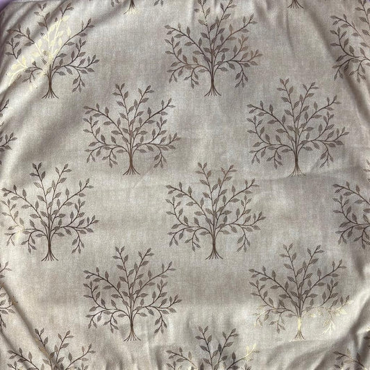 Beige and Golden Tree Designer Cushion Covers (Set of 5)