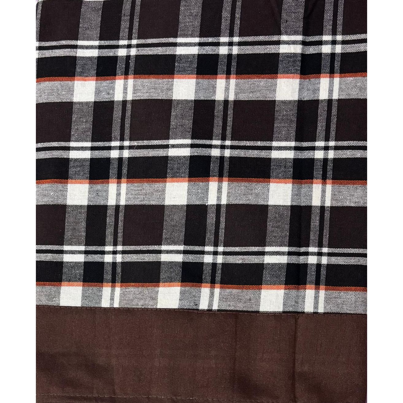 Classic 60 in. x 90 in. Checked Cotton Table Mat