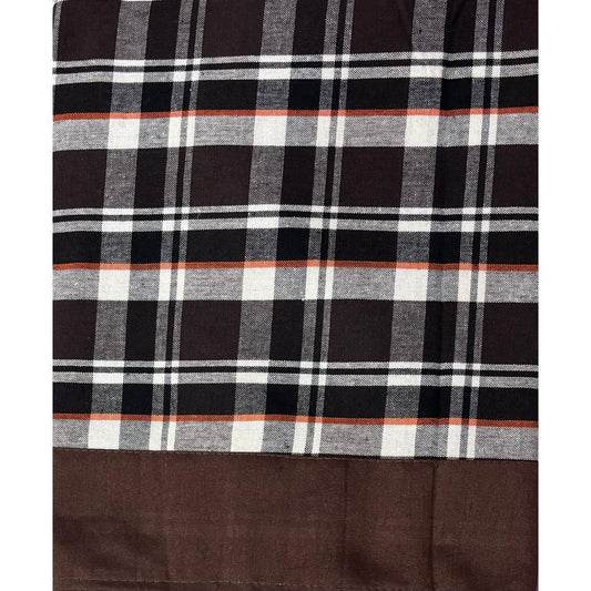 Classic 60 in. x 90 in. Checked Cotton Table Mat