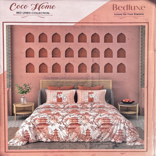 Coco Home Bedluxe Queen Size Cotton Bed Sheet (95013-A)