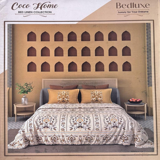 Coco Home Bedluxe Queen Size Cotton Bed Sheet (95015-B)