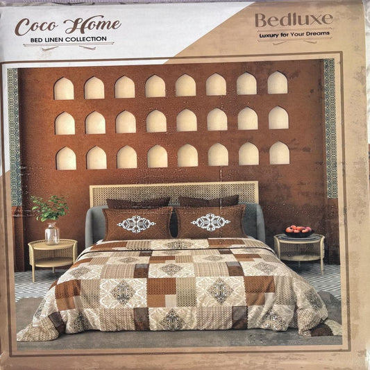 Coco Home Bedluxe Queen Size Cotton Bed Sheet (95010-C)