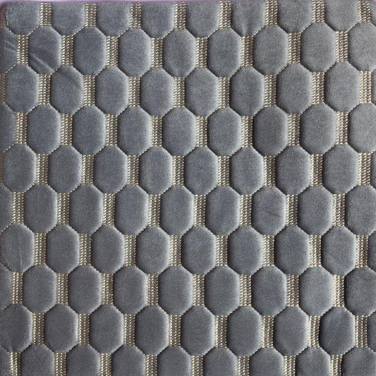 Dark grey and golden color designed cushion covers (Set of 5)