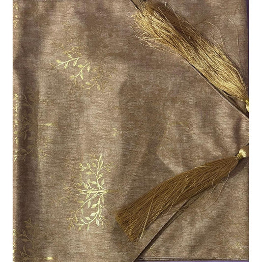 Golden Tree Yellow Designer Table Runner