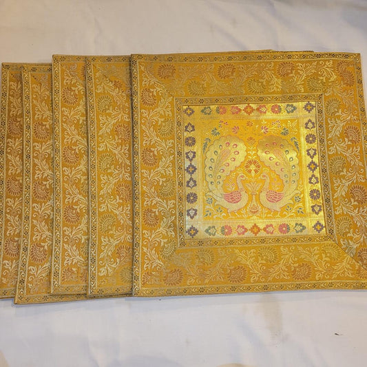 Golden Design Handcrafted Cushion Covers (Set of 5)