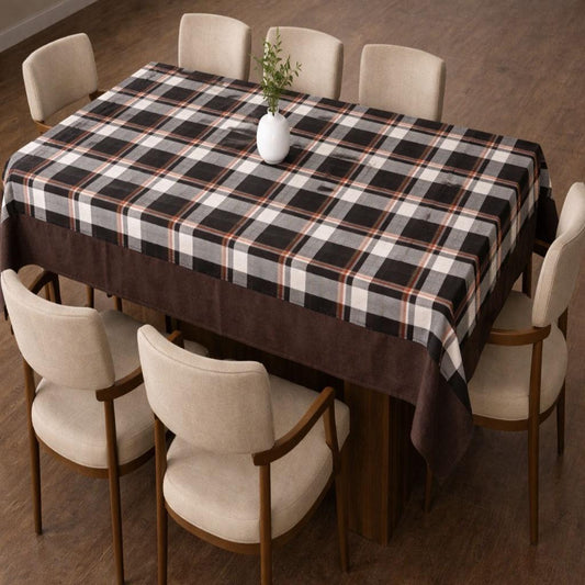 Classic 60 in. x 90 in. Checked Cotton Table Mat