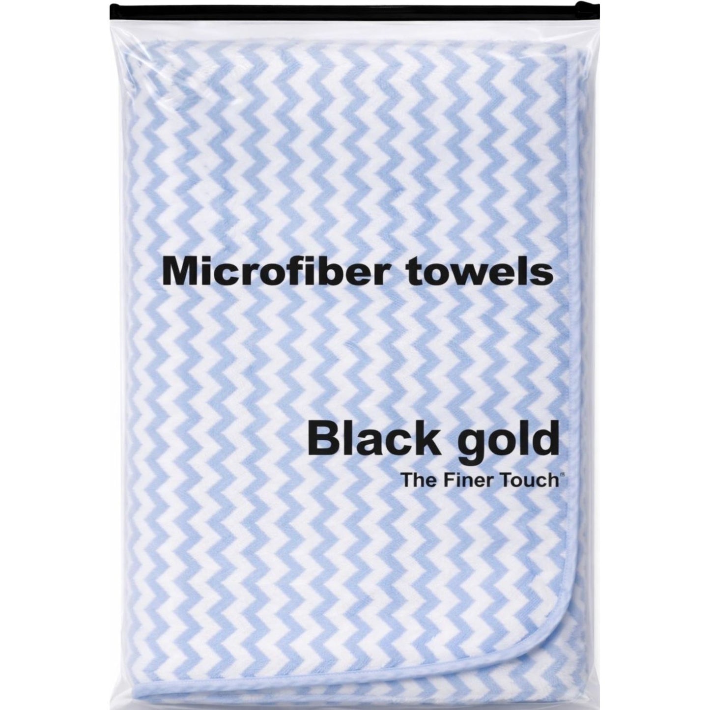 Black Gold Microfiber ZigZag Towel (BG-63)
