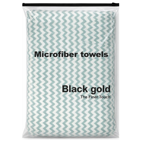 Black Gold Microfiber ZigZag Towel (BG-63)