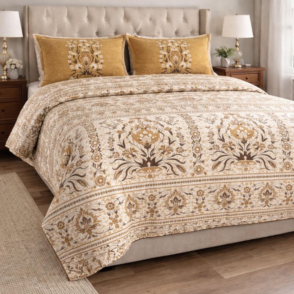 Coco Home Bedluxe Queen Size Cotton Bed Sheet (95015-B)
