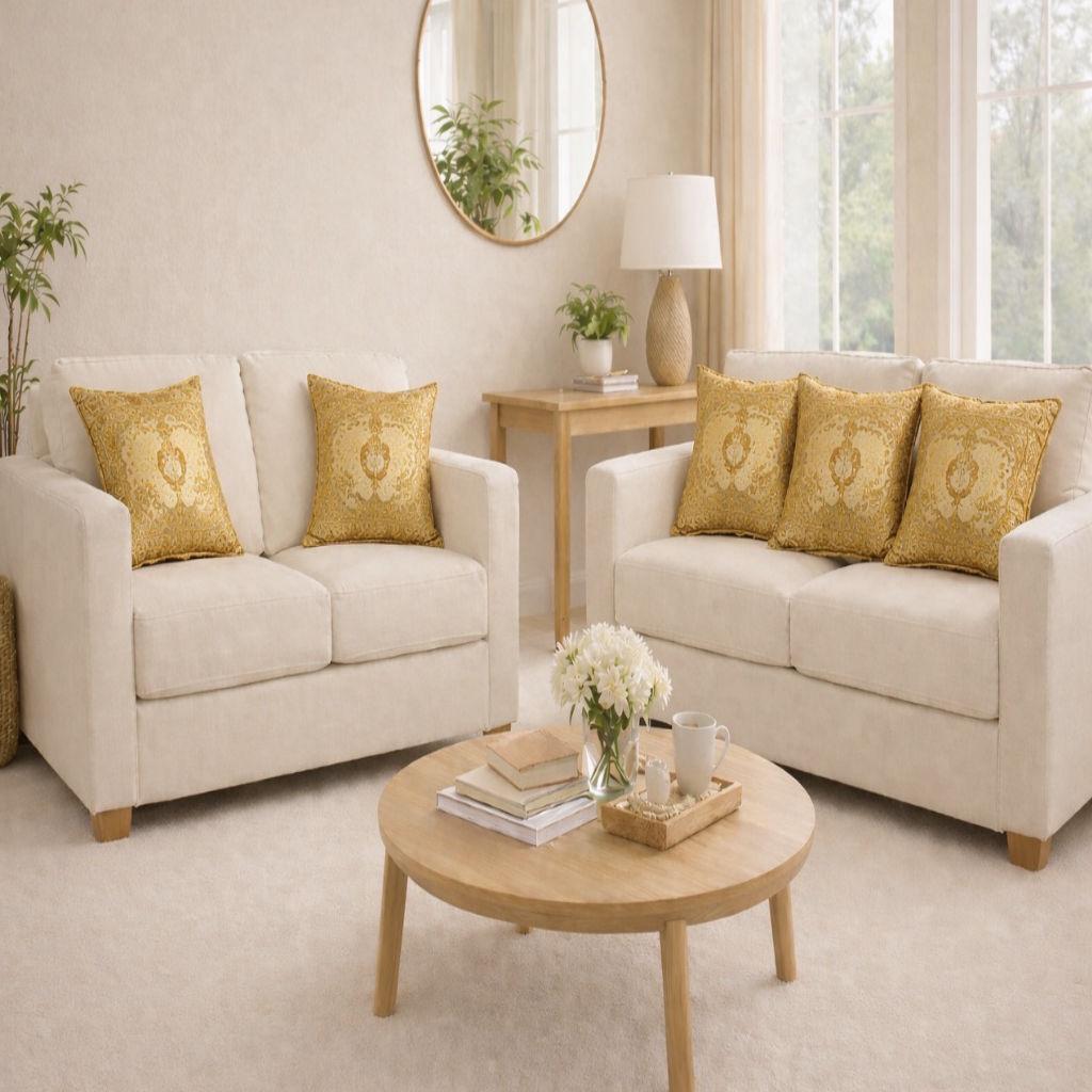 Golden Design Handcrafted Cushion Covers (Set of 5)