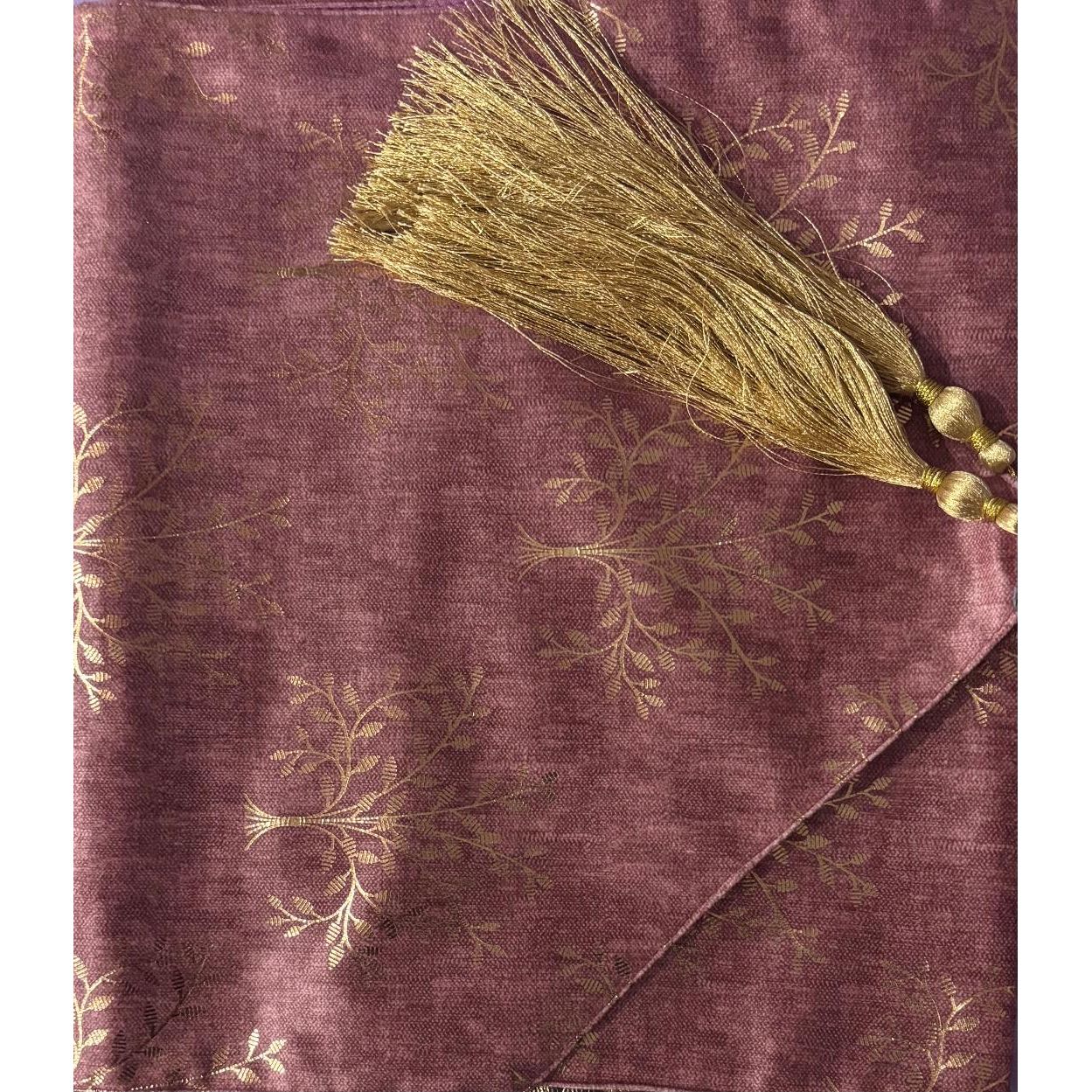Golden Tree Pink Designer Table Runner