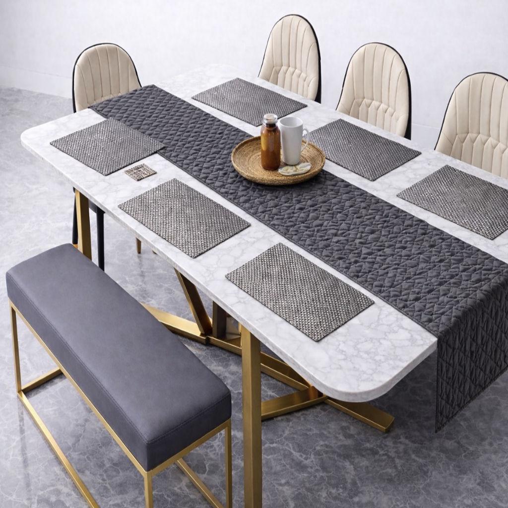 Soft Grey Table Runner