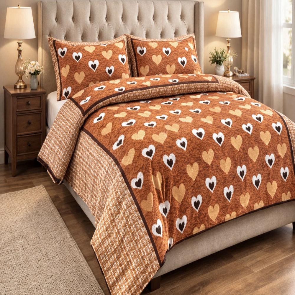 Orchid King Size Cotton Bed Sheet