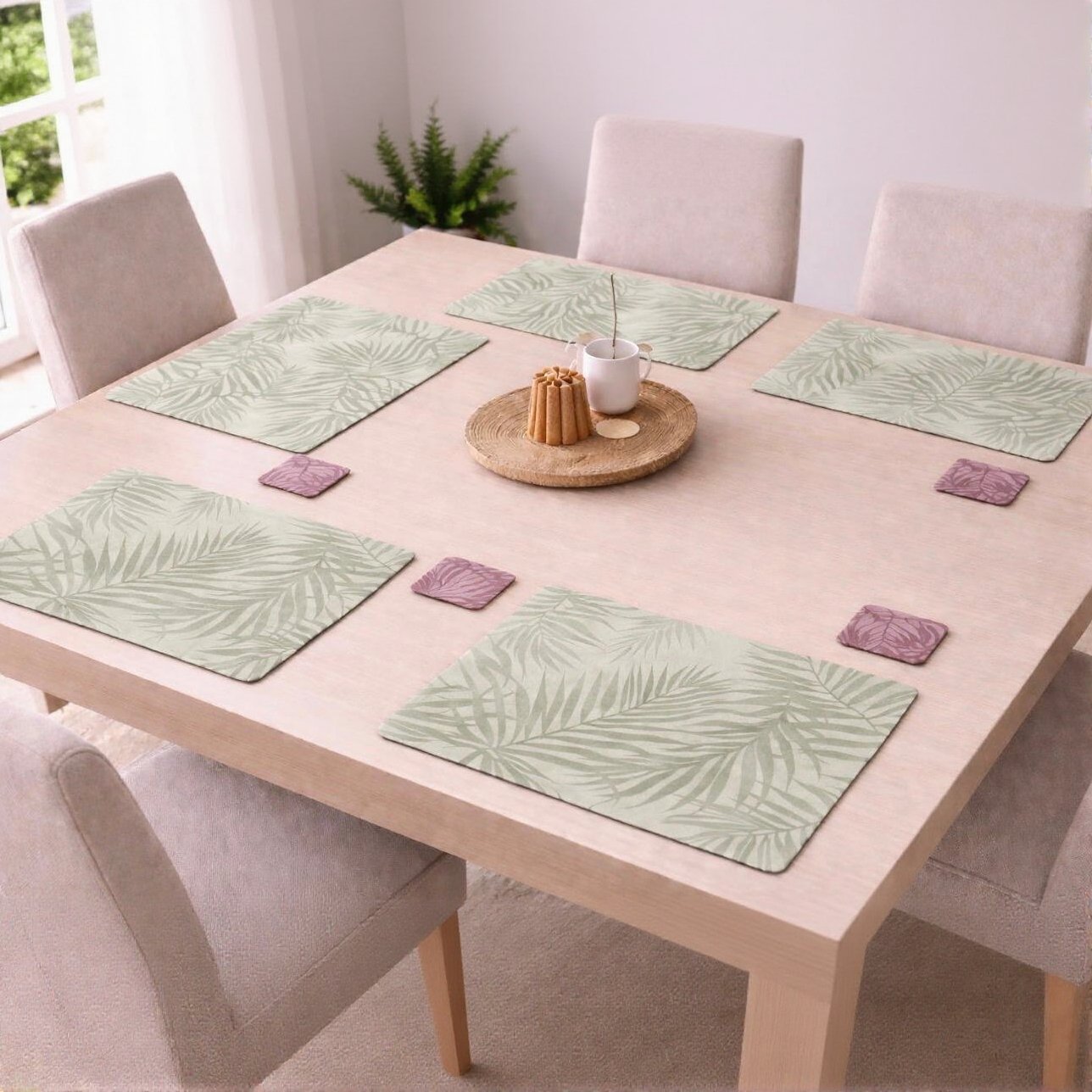 Single Sided Bloom Placemats and Coasters