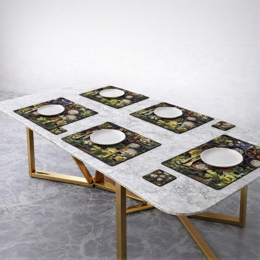 Single Sided Bloom Placemats and Coasters