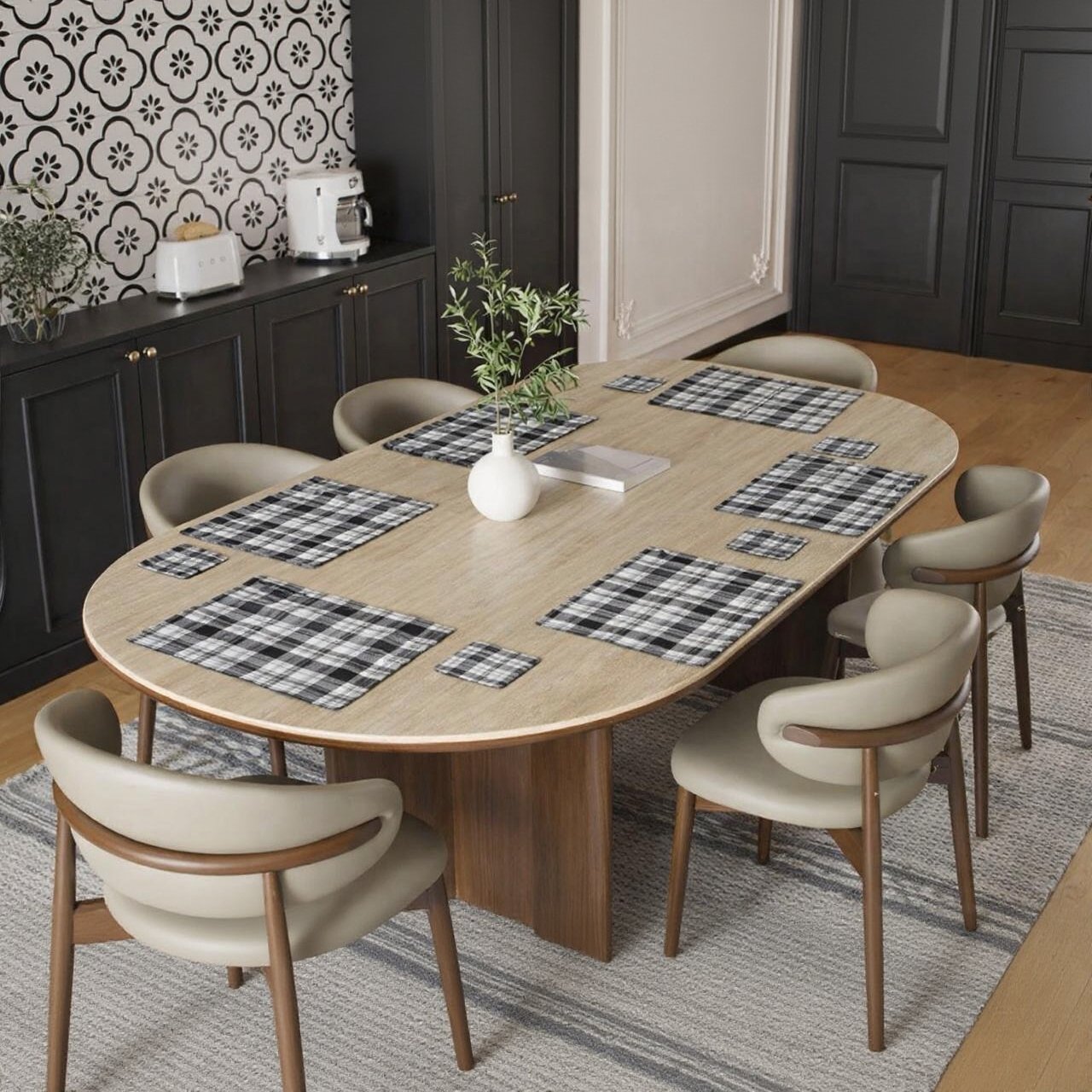 Dual Sided Flora Placemats and Coasters