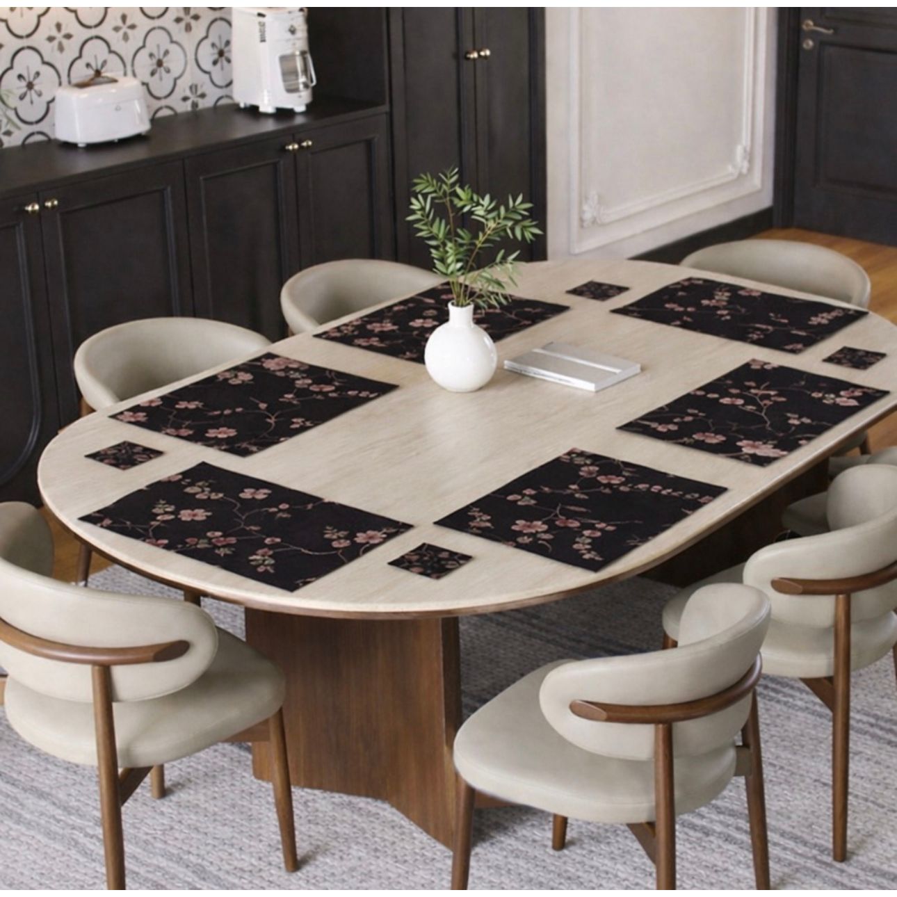 Dual Sided Flora Placemats and Coasters