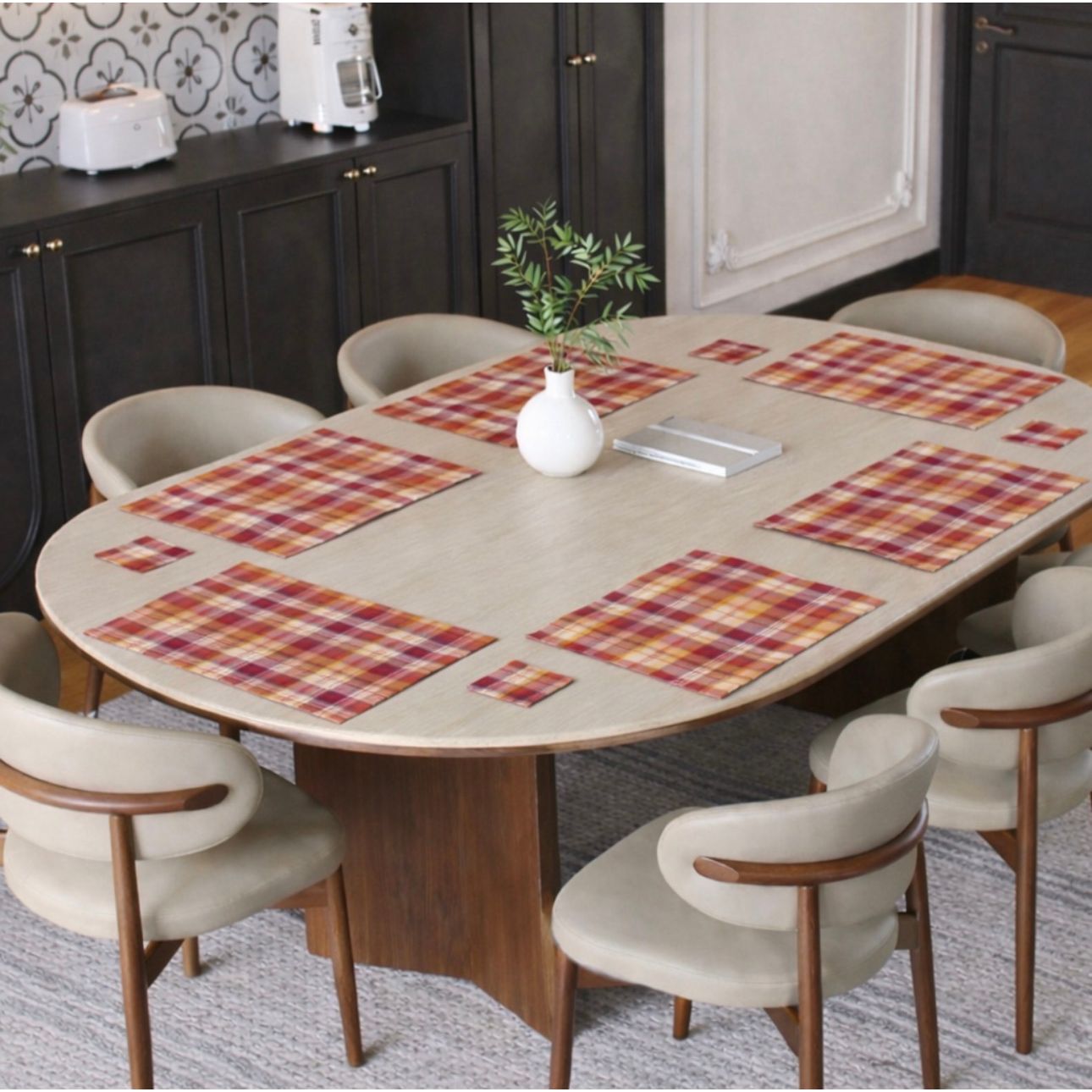 Dual Sided Flora Placemats and Coasters
