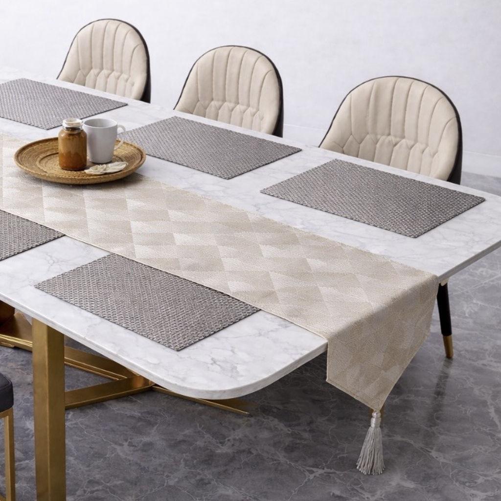 Grey and Silver Designer Table Runner