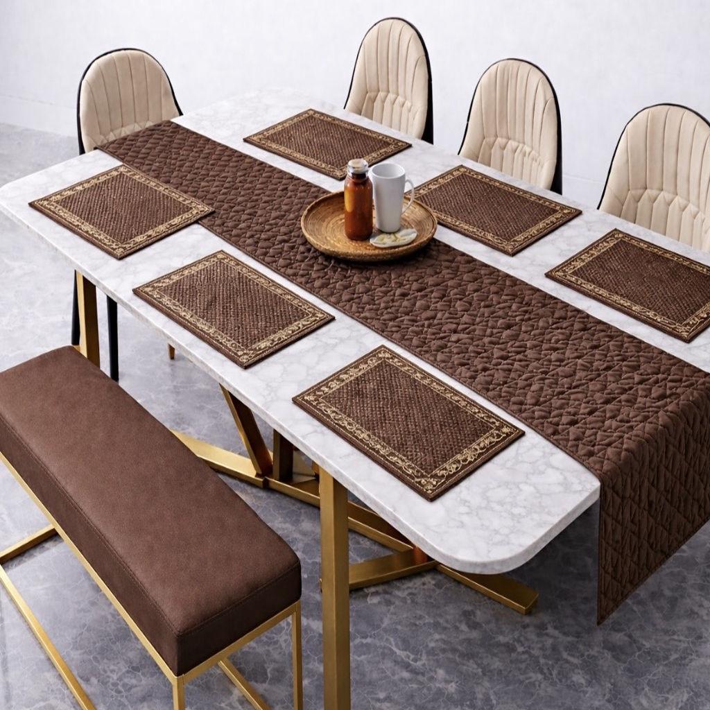 Soft Brown Table Runner