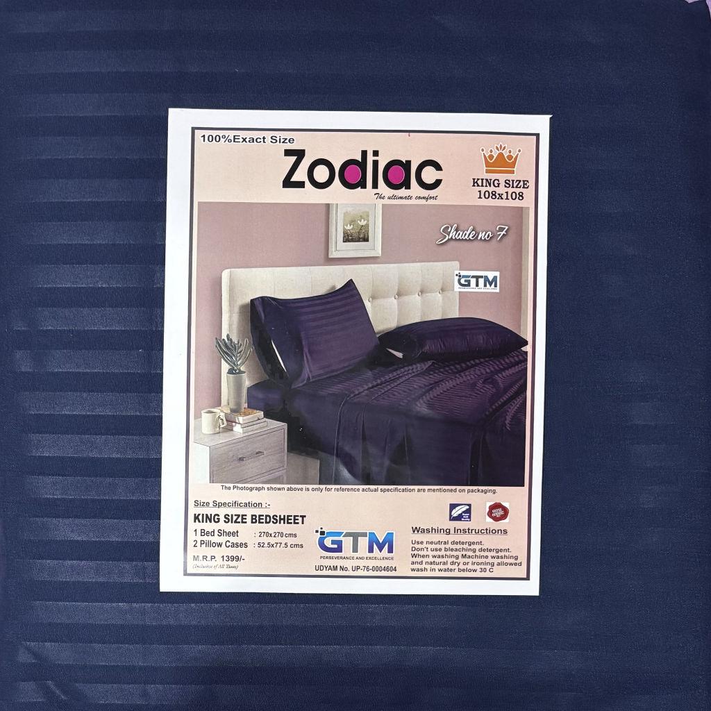 Zodiac King Bed Sheet - Blue